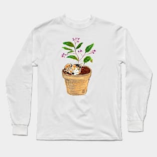 Cat in a pot Long Sleeve T-Shirt